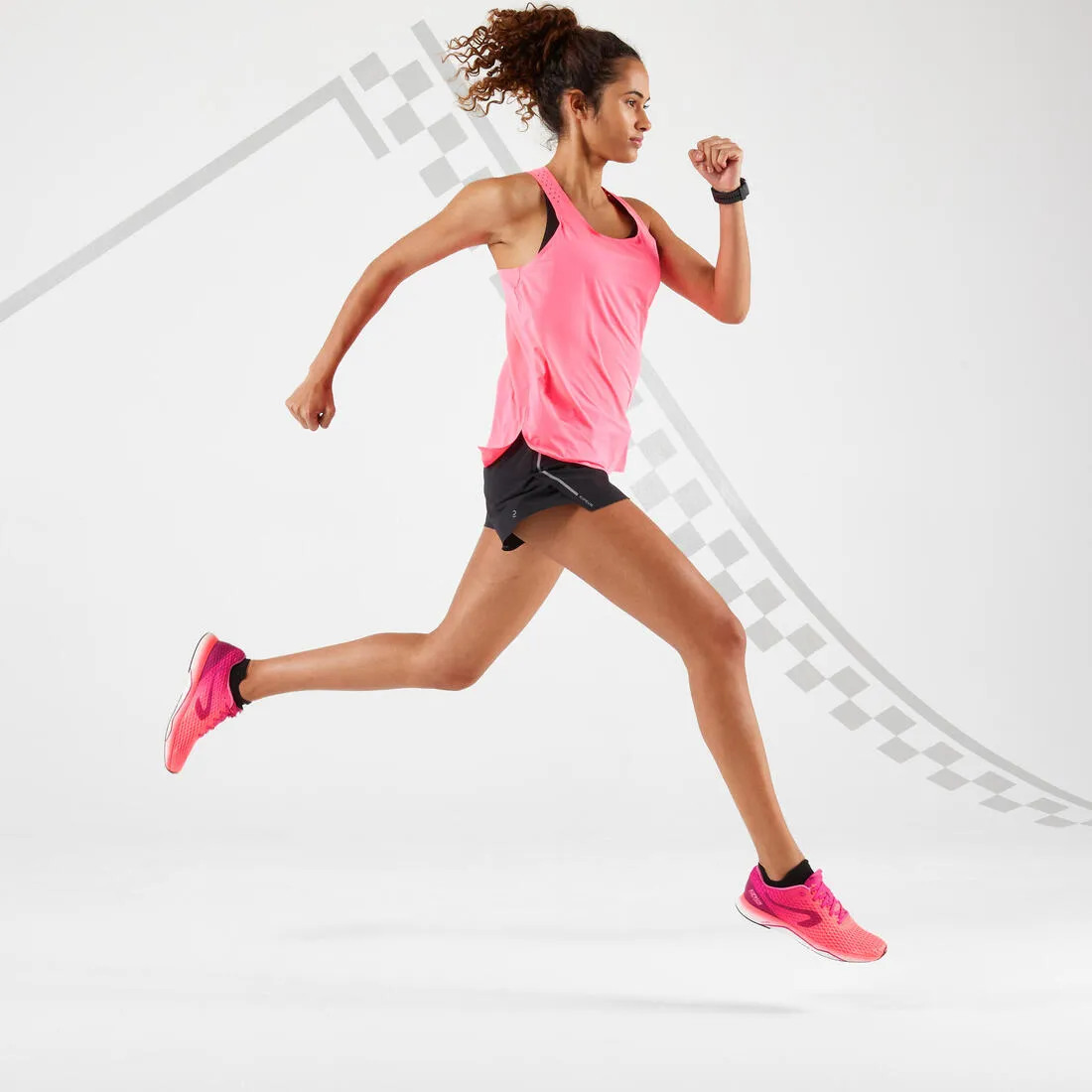 WOMEN'S LIGHTWEIGHT RUNNING SHORTS - BLACK