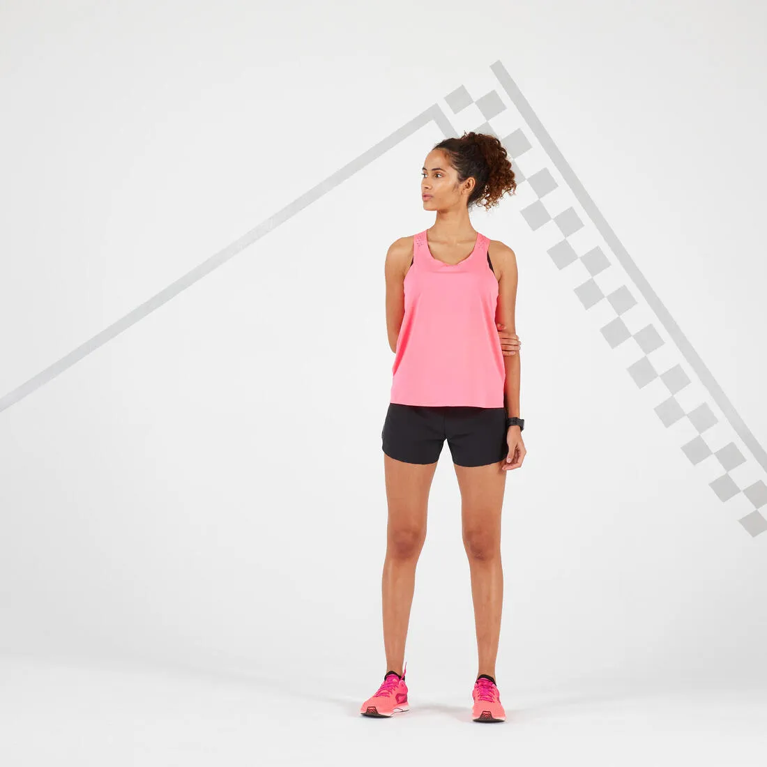 WOMEN'S LIGHTWEIGHT RUNNING SHORTS - BLACK