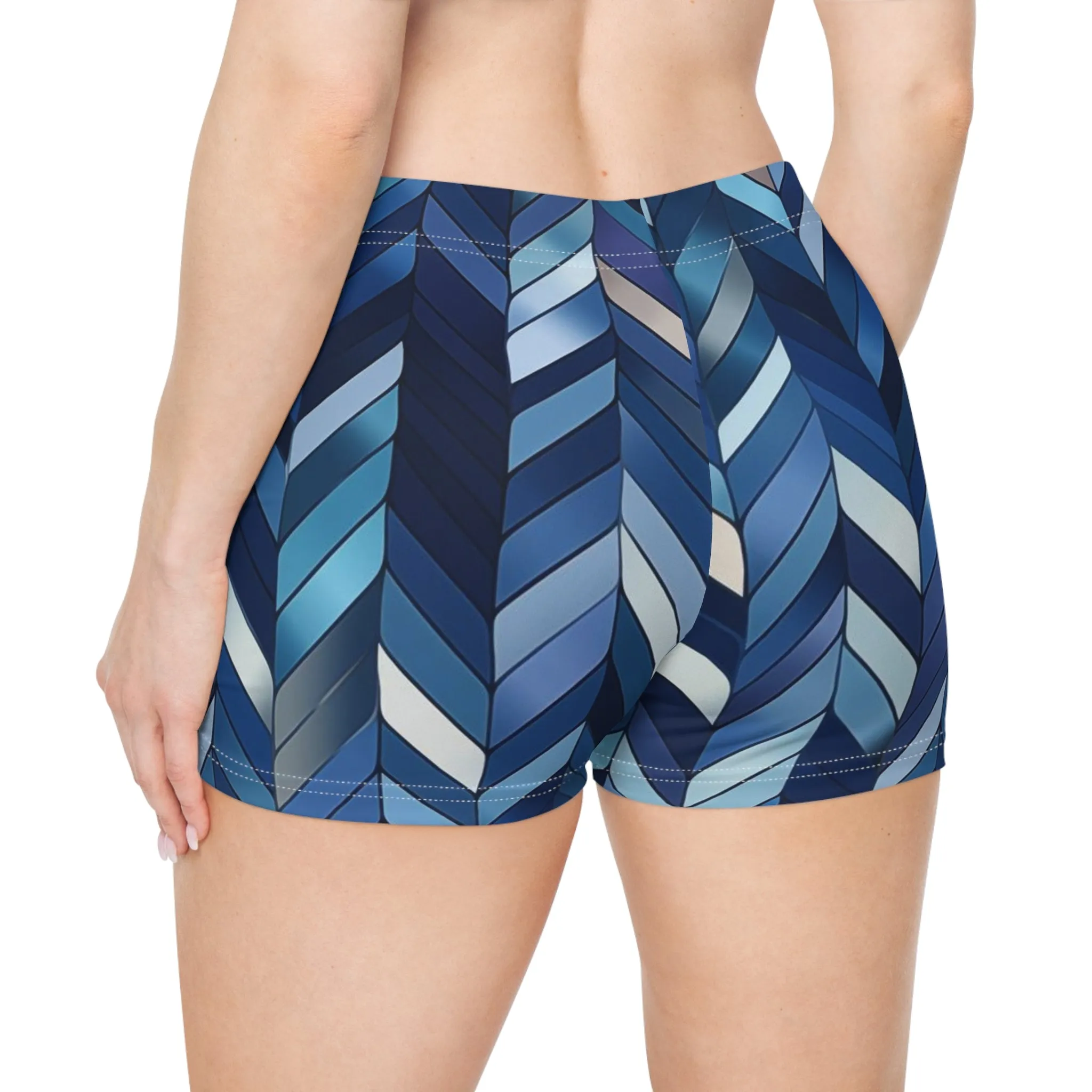 Workout Shorts - Hildegund Bitilasana Chevron