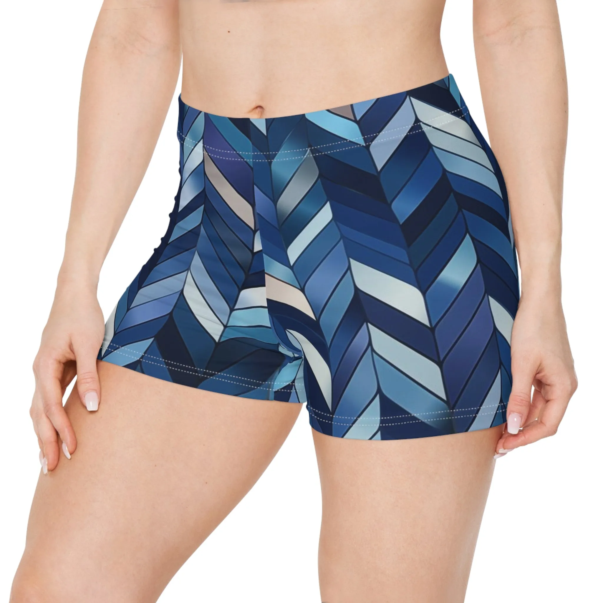 Workout Shorts - Hildegund Bitilasana Chevron
