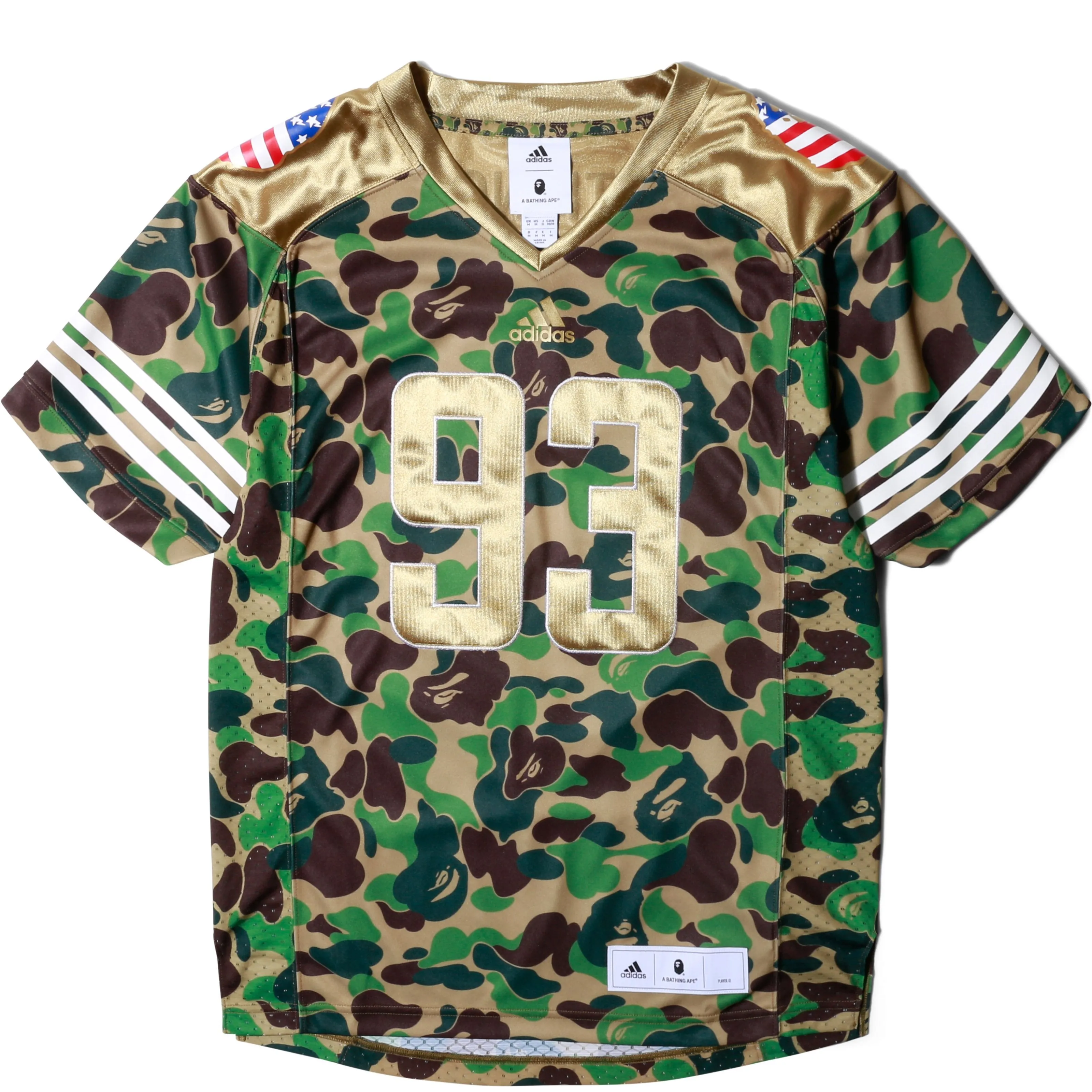 x BAPE SB FOOTBALL JERSEY