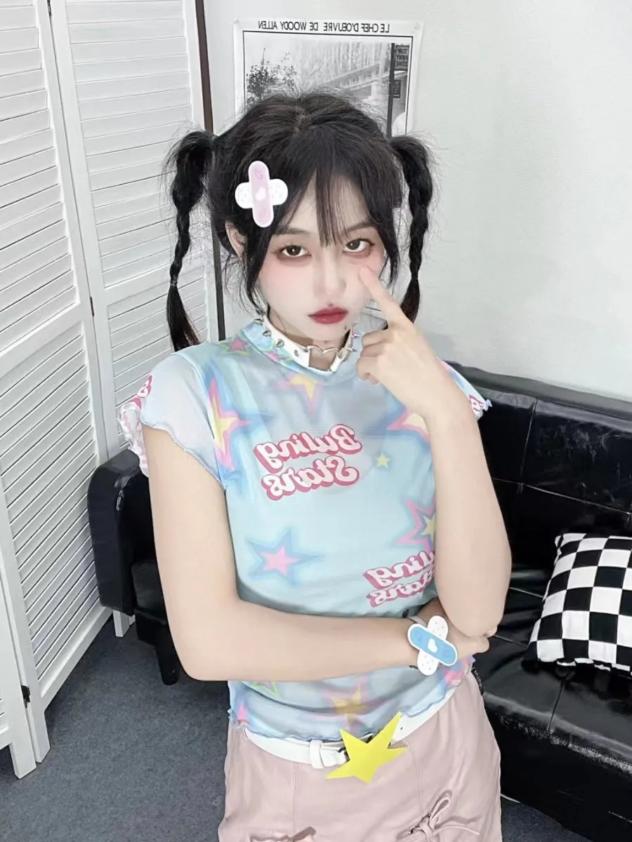 Y2K Harajuku Star T-shirt UB98403