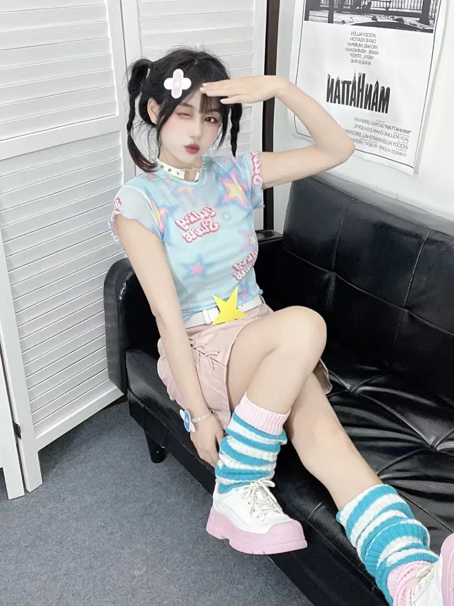 Y2K Harajuku Star T-shirt UB98403