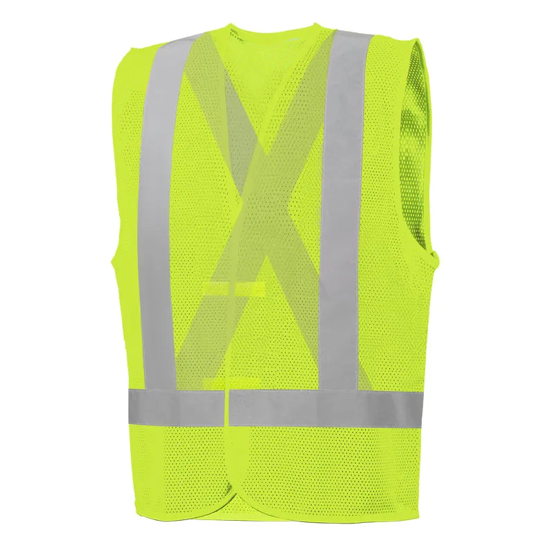 Yellow Hi-Vis Universal Economy Traffic Vest by Ground Force - Style 580000