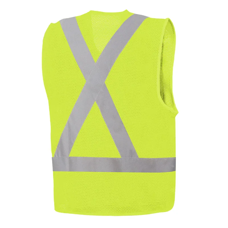 Yellow Hi-Vis Universal Economy Traffic Vest by Ground Force - Style 580000
