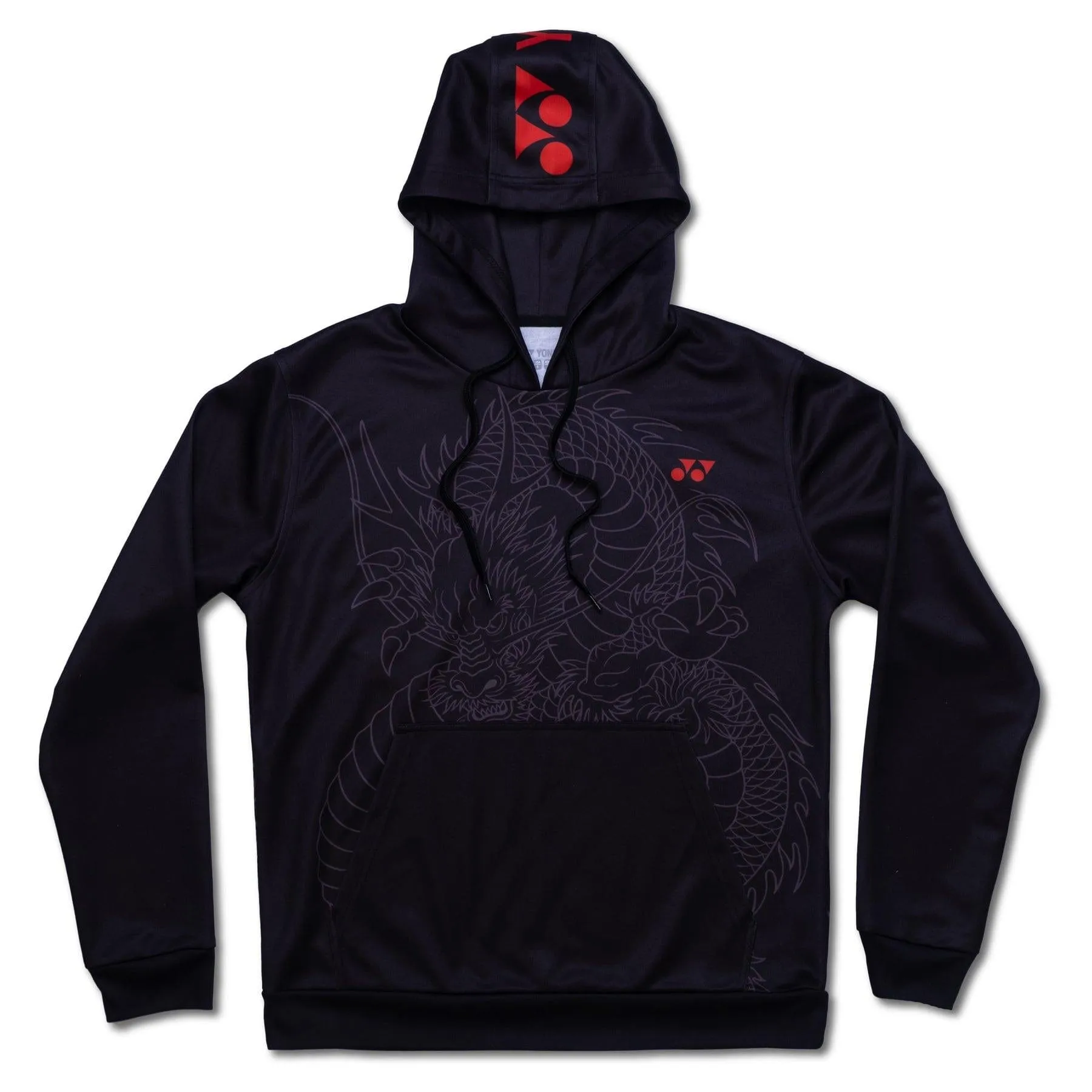 Yonex CNY2024 Linear Dragon Unisex Tennis Hoodie - Black